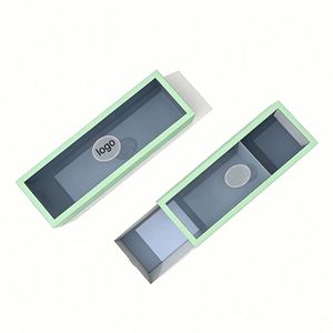 Custom Drawer Jewelry Packaging Box With Clear PVC Window Sliding Drawer <b>Boxes</b> White Kraft Cardboard Paper <b>Gift</b> Packaging - Product Image 2