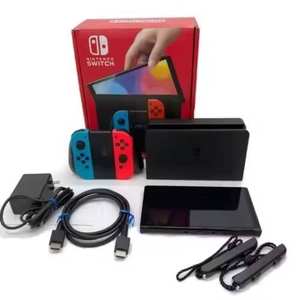 Achetez 5, obtenez 3 consoles Nintendo Switch OLED 32 Go avec manettes bleu néon et garantie internationale de 12 mois - Product Image 2