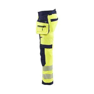 BLAKLADER - 182025133389C50 Pantalon Softshell haute visibilité Jaune/Bleu marine-EAN 7330509872727 HI-VIS WORKWEAR - Product Image 4