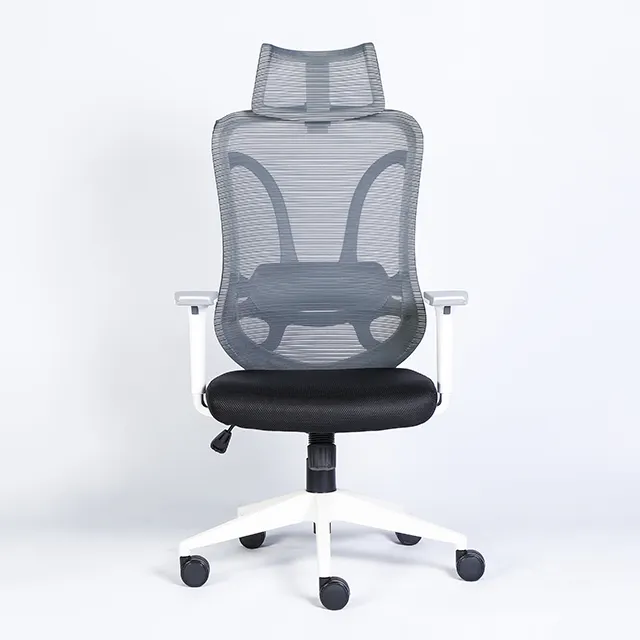 モダンスイベルガスリフトオフィスハイバック快適な椅子人間工学に基づいたオフィスチェアボス家具メッシュヘッドレスト付き