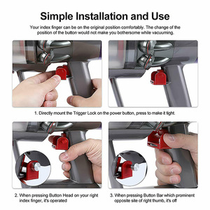 Interrupteurs à bouton-poussoir pour pièces Dison, verrouillage du déclencheur pour bouton marche/arrêt V15 <span class=keywords><strong>V11</strong></span> V10 Absolute/Animal/Motorhead Aspirateur - Product Image 3