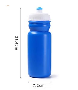 Multi Colored HDPE <b>Plastic</b> Sports Water Bottle Outdoor Bicycle Riding Nozzle Sports Water Cup Wholesale - Product Image 1