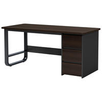 Bureau de direction moderne avec tiroirs, table d'ordinateur, meuble de rangement, bureau d'étude à domicile avec tiroir à dossiers