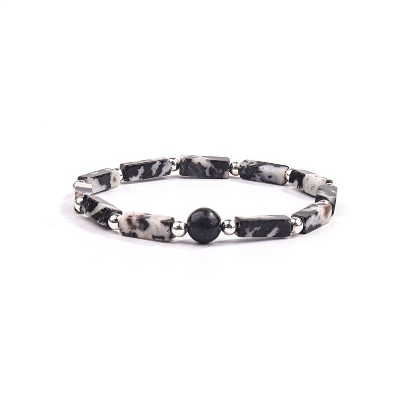 Black and white zebra stone