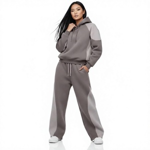 Chándal Unisex con Capucha y Cordón Ajustable, Manga Larga, Color Sólido, Informal, Transpirable, Ligero, de Algodón, para Invierno, Corte Regular - Product Image 3