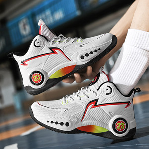 Sneakers sportive professionali alte per il tempo libero per studenti giovani donne maschili per il basket che corre la competizione pratica primaverile - Product Image 2