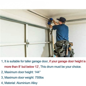 Tambour de câble pour porte de garage jusqu'à 12 ", grand élévateur standard, pièces et quincaillerie pour porte de garage - Product Image 4