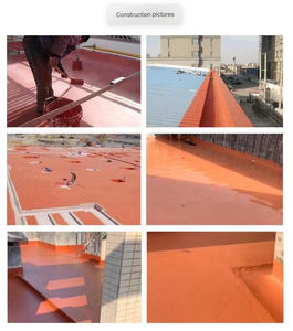 Pintura impermeable de goma roja Revestimiento de impermeabilización resistente a grietas altamente elástico <span class=keywords><strong>para</strong></span> techo de concreto - Product Image 6