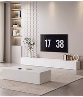 Meilleures ventes Nouveau meuble TV design Mobilier moderne de salon Meuble TV européen Combinaison table basse
