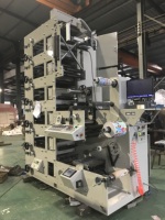 Nouvelle imprimante flexographique semi-automatique 6 couleurs durable avec écran tactile et haute précision pour emballages souples