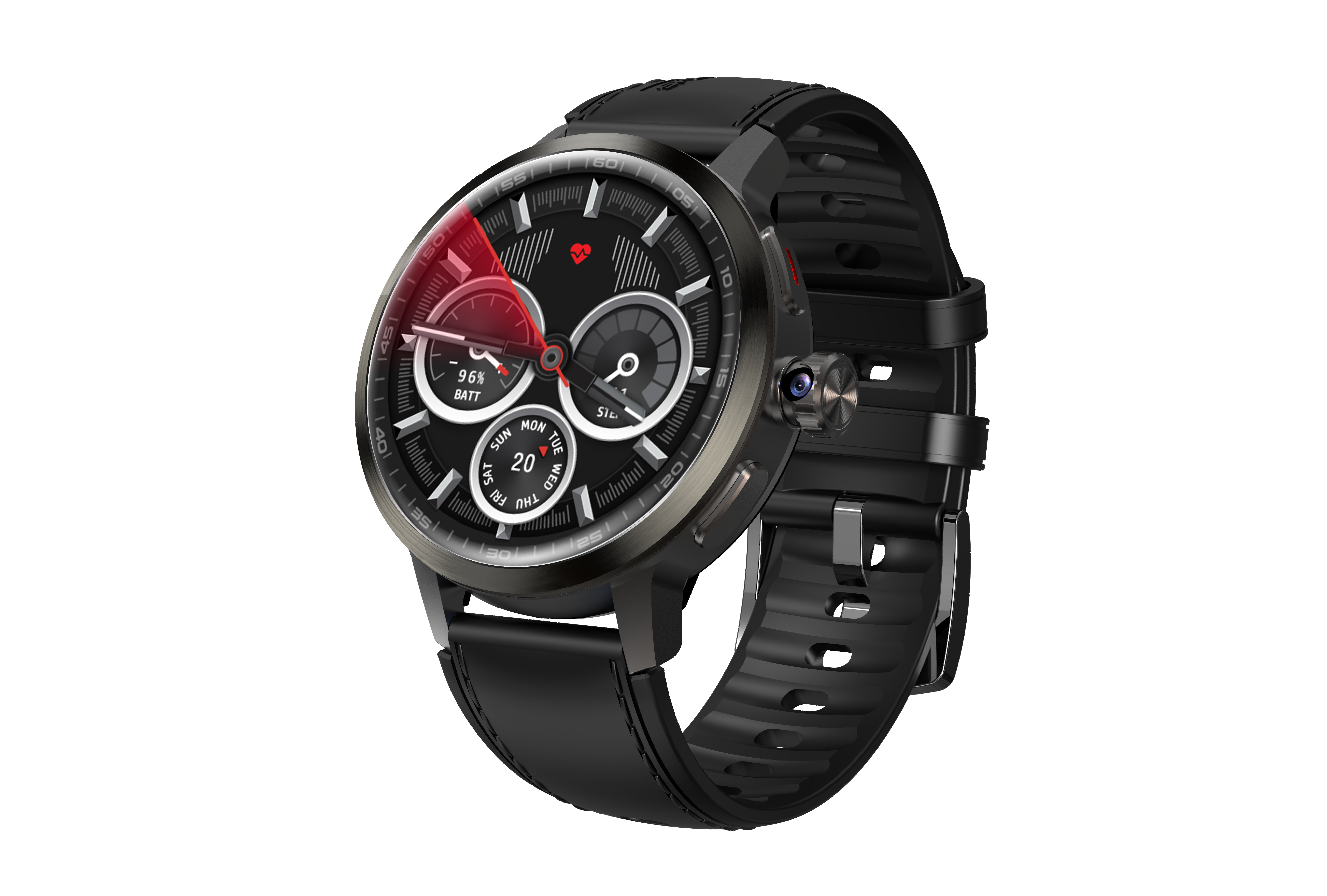 Boîtier noir + bracelet noir