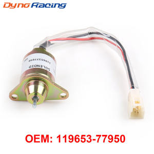 วาล์วโซลินอยด์ตัดน้ำมันเครื่องยนต์ดีเซลยันมาร์ 4TNV94L-SFN รุ่นใหม่ รุ่น V2403 สตาร์ทเตอร์ สำหรับงานก่อสร้าง หมายเลขอะไหล่ 119653-77950 - Product Image 5