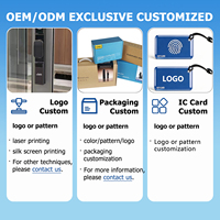 Cerradura Inteligente Deslizante de Aluminio para Puerta, Electrónica, con Código Digital, IP65 Impermeable, Huella Dactilar, Wifi Tuya, Diseño Delgado