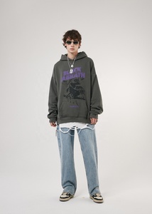 Felpa con cappuccio BLACK <span class=keywords><strong>SABBATH</strong></span> Logo personalizzato di alta qualità 3d Puff Screen Print felpe con cappuccio Unisex oversize pesanti da uomo - Product Image 5