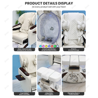 Fauteuil de pédicure électrique JOXIN avec LED 7 couleurs, spa pour les pieds à remous, massage du dos par des doigts artificiels, siège réglable, mobilier de salon de beauté