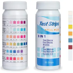 New listing swimming pool cleaning set salt chlorine test strips kit pool chemicals paper test kit