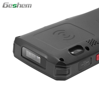 Smartphone robuste Android PDA 4G GPS WiFi NFC RFID Lecteur de codes-barres 1D 2D Lecteur d'empreintes digitales 5,5 pouces 4 Go de mémoire En stock