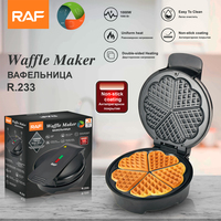 Machine à gaufres électriques mini double plate 2022, la plus vendue / Machine à gaufrettes électrique ronde pour gâteaux maison