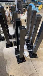 Poteau <span class=keywords><strong>de</strong></span> pickleball extérieur galvanisé personnalisable avec filet et équipement <span class=keywords><strong>de</strong></span> tennis mobile pour terrain complet, idéal pour l'entraînement toutes saisons - Product Image 4