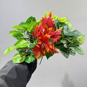 Lot de plantes artificielles Meng Jie, petites feuilles, 30cm-100cm, en plastique, pour décoration intérieure et extérieure, aménagement paysager - Product Image 2