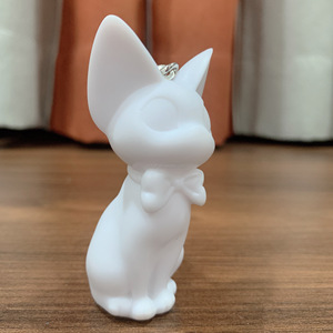 Nouvel Arrivage : Figurine en Résine Blanche, Modèle de Dessin Animé Mignon, Peinture Fluide Artistique DIY, Porte-clés Chat <span class=keywords><strong>Gigi</strong></span>, Graffiti, Sculpture Artisanale de Noël - Product Image 3