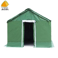 Tente murale en toile personnalisée, imperméable et durable, pour les situations d'urgence et les secours en cas de catastrophe