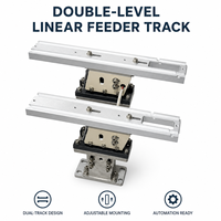 Alimentateur vibrant de précision à double niveau, rail d'alimentation linéaire haute vitesse, moteur d'assemblage, marque ZH, garantie 1 an pour l'électronique