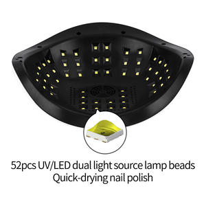เครื่องเป่าเล็บ UV LED-168W โคมไฟบ่มเร็วทรงพลัง42เม็ดพื้นที่ขนาดใหญ่สำหรับการบ่มเจลขัดเงาที่มีประสิทธิภาพ - Product Image 5
