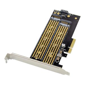 Adaptador M.2 PCIE para SATA o PCI <span class=keywords><strong>E</strong></span> NVMe SSD M.2 SSD M Key B Key a PCI-<span class=keywords><strong>E</strong></span> x 4 Tarjeta de expansión del controlador de host - Product Image 2