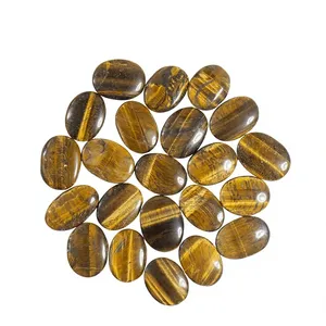 Pierre de paume en œil de tigre naturel sculptée en forme d'animal, cristal de poche Feng Shui pour la méditation, la décoration intérieure et les cadeaux (vente en gros) - Product Image 6