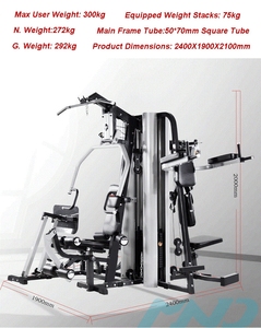 Equipo de Gimnasio de Uso Comercial en Oferta, Equipo de Entrenamiento Integrado de 5 Estaciones para Ejercicio - Product Image 4