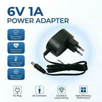 Adaptateur secteur universel EU 6V 1A 6W, alimentation à découpage AC/DC pour caméra de sécurité CCTV, haut-parleur, bande LED