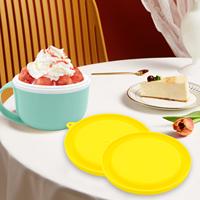 Couvre-plats en silicone compatibles lave-vaisselle pour la machine à glaces Dash My Mug, couvercle anti-fuite réutilisable en silicone pour aliments et bols