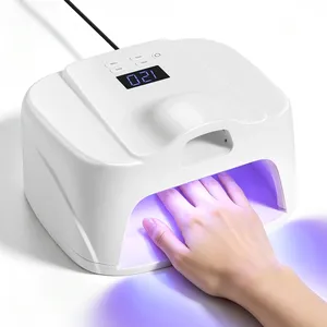Lampe UV pour ongles, séchoir à ongles UV 44 LED avec zone indépendante pour le pouce, capteur automatique et 4 réglages de minuterie pour la maison et le salon - Product Image 1