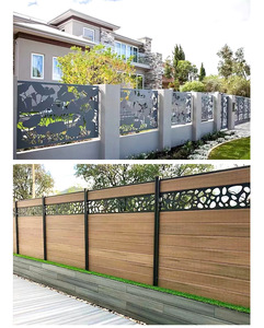 Partición de pared pequeño animal 3D recortada ventilación blanca y rejillas decorativas pequeños jardines utilizados panel de valla de jardín de aluminio - Product Image 1