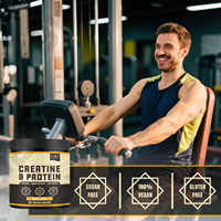 Créatine monohydrate en poudre de marque privée JBY, complément protéiné pour la construction musculaire, amélioration des performances, adulte