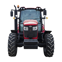 Traktor Roda Diesel 110HP 4WD Semua Medan Peralatan Pertanian Multifungsi Gearbox 12-Kecepatan Pompa Bearing China IV/Euro IV