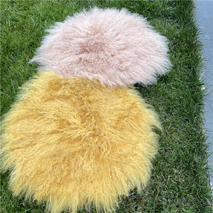 Manta de Piel de Oveja Natural para Sofá, Ideal para Fotografía de Bebés - Product Image 4