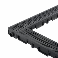 Caniveau de drainage léger en HDPE haute résistance, résistant aux chocs, pour allée