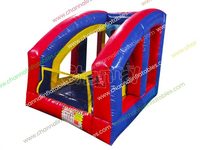 Combo de jeu de baseball gonflable, château gonflable d'extérieur décoratif pour enfants, petite machine distributrice, jeux de carnaval, fosse à balles en mousse