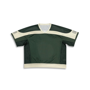 Jersey de fútbol de fanático americano Retro deportivo Vintage de gran tamaño recortado para hombre personalizado de fábrica para ropa de calle para hombre - Product Image 2