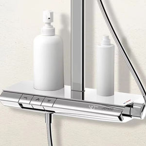 JOMOO Ensemble <span class=keywords><strong>de</strong></span> douche à détartrage automatique intelligent Système <span class=keywords><strong>de</strong></span> douche à clé <span class=keywords><strong>de</strong></span> <span class=keywords><strong>piano</strong></span> <span class=keywords><strong>de</strong></span> salle <span class=keywords><strong>de</strong></span> bains Capteur <span class=keywords><strong>de</strong></span> température Affichage numérique Mélangeur <span class=keywords><strong>de</strong></span> bain - Product Image 5