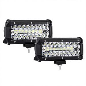 Barre lumineuse LED 7 pouces 120W blanc naturel 12-24V pour tout-terrain, feux de travail combinés antibrouillard, de conduite et de projecteur - Product Image 2