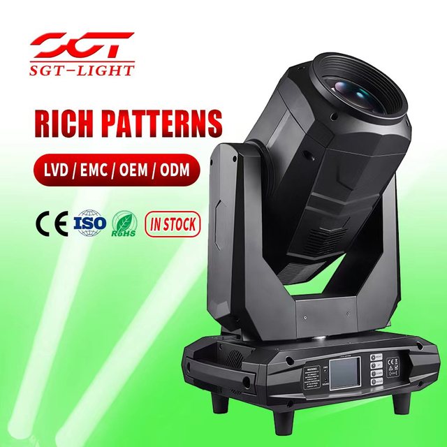Professional 380W 3in1 Sharpy Beam Spot Wash Moving Head Light DMX512/RDM Control 16/24CH for 371 2800-8500K Stage Lighting