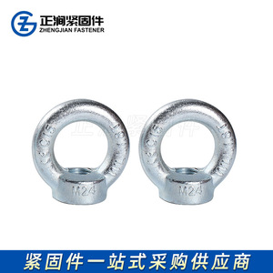 Anneaux de levage Zhengjian M8 M10 M12 M14 M16 M18 M20 M22 M24 M30 en acier au carbone zingué, grade A B C, niveau 4.8 GB 196 - Product Image 2