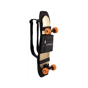 Toptan dayanıklı kaykay sırt çantası düzenli kaykay çantası Longboard ayarlanabilir omuz katlanabilir taşıyıcı sırt çantası