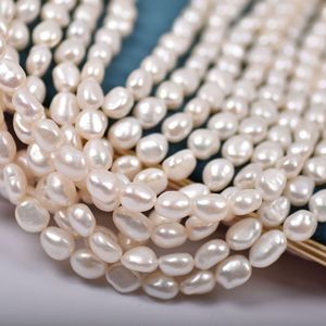 Perles Keshi en forme de riz noir de 2,5 à 3 mm pour collier fait main en DIY, perles d'eau douce naturelles blanches, bijoux en gros - Product Image 4