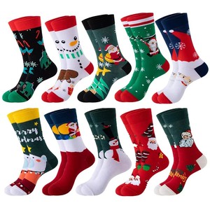 <span class=keywords><strong>Calcetines</strong></span> Navideños Personalizados al por Mayor, <span class=keywords><strong>Calcetines</strong></span> Divertidos con Diseño de Muñeco de Nieve, Papá Noel y Oso Polar, <span class=keywords><strong>Calcetines</strong></span> de Algodón de Tubo Unisex a la Moda para Navidad - Product Image 1