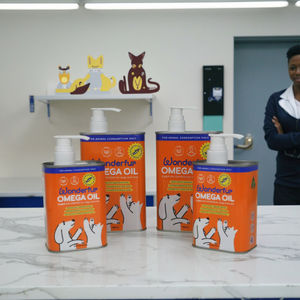 Barattoli in Latta Rettangolari di Alta Qualità da 250ML, 500ML, <span class=keywords><strong>1L</strong></span> per Olio per Animali Domestici e Integratori per Cani - Product Image 1