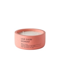 Bougie parfumée artisanale en céramique mate, 2 mèches, cire de soja, aromathérapie, parfum d'ambiance, bougie décorative